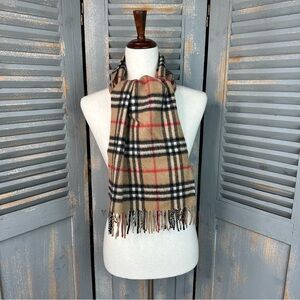 Burberry Classic Nova Check Cashmere Scarf Camel